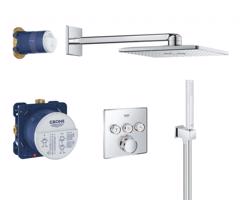 GROHE Grohtherm SmartControl Perfect Sprchový set s termostatem pod omítku, 31 cm, 2 proudy, chrom 34706000