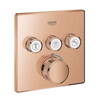 GROHE Grohtherm SmartControl Termostatická baterie pod omítku, pro 3 spotřebiče, Warm Sunset 29126DA0