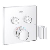 GROHE Grohtherm SmartControl Termostatická vanová baterie pod omítku, se 2 ventily a držákem pro sprchu, chrom 29125000