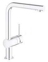 GROHE Minta Dřezová baterie s výsuvnou sprškou, chrom 30274000