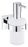 GROHE QuickFix Start Cube Dávkovač mýdla s držákem, sklo/chrom 41098000