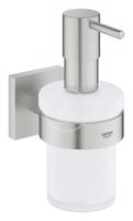 GROHE QuickFix Start Cube Dávkovač mýdla s držákem, sklo/supersteel 41098DC0