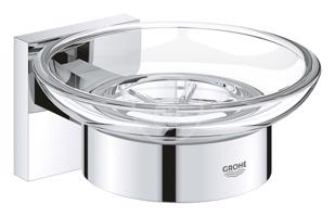 GROHE QuickFix Start Cube Mýdlenka s držákem, sklo/chrom 41096000