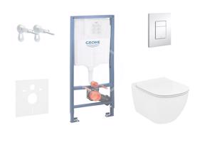 GROHE Rapid SL Set předstěnové instalace, klozetu a sedátka Ideal Standard, Aquablade, SoftClose tlačítka Skate Cosmo, chrom 38528SET-KU