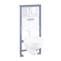 GROHE Solido Set předstěnové instalace, klozetu a sedátka, softclose, tlačítko Skate Air, chrom 39192000