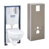 GROHE Solido+ Set předstěnové instalace, klozetu, sedátka Softclose a tlačítka Arena Cosmopolitan, chrom 36531000