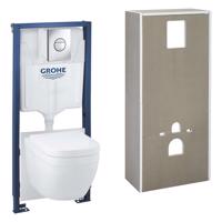 GROHE Solido+ Set předstěnové instalace, klozetu, sedátka Softclose a tlačítka Sail, chrom 36534000