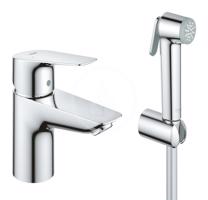 GROHE Start Edge Umyvadlová baterie s bidetovou sprškou, chrom 23773001