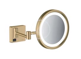 HANSGROHE AddStoris Kosmetické nástěnné zrcátko s LED osvětlením, kartáčovaný bronz 41790140