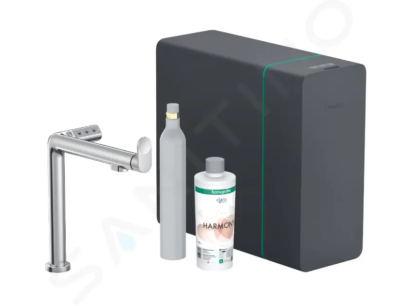 HANSGROHE Aqittura M91 Dřezová baterie, SodaSystem, sBox, chrom 76810000