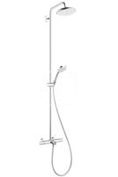 HANSGROHE Croma 220 Sprchový set Showerpipe s termostatem, 220 mm, 1 proud, chrom 27223000