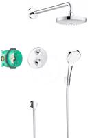 HANSGROHE Croma Select S Sprchový set 180 s termostatem Ecostat S, 2 proudy, chrom 27295000