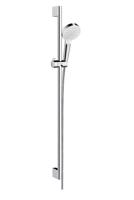 HANSGROHE Crometta Sprchová souprava Vario 100, 2 proudy, sprchová tyč 90 cm, bílá/chrom 26536400