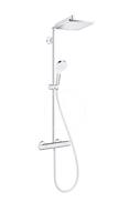 HANSGROHE Crometta Sprchový set E 240 Showerpipe s termostatem, EcoSmart 9 l/min, chrom 27281000