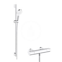 HANSGROHE Crometta Sprchový set Vario s termostatem Ecostat 1001 CL, 2 proudy, bílá/chrom 27812400