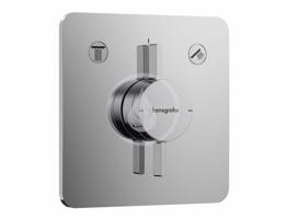 HANSGROHE DuoTurn Q Baterie pod omítku, pro 2 spotřebiče, chrom 75414000