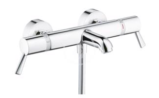 HANSGROHE Ecostat Comfort Termostatická vanová baterie Care, prodloužené rukojeti, chrom 13115000