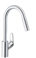 HANSGROHE Focus M41 Dřezová baterie Focus s výsuvnou sprškou, EcoSmart, chrom 31833000