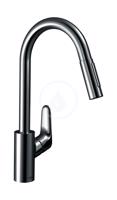 HANSGROHE Focus M41 Dřezová baterie s výsuvnou sprškou, chrom 31815000