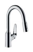 HANSGROHE Focus M42 Dřezová baterie M429-H180 ECO, s výsuvnou sprškou, chrom 71862000