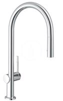 HANSGROHE M54 Dřezová baterie Talis s výsuvnou sprškou, EcoSmart, chrom 72842000