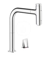 HANSGROHE M71 Dřezová baterie M7120-H200 s výsuvnou sprškou, 2-otvorová instalace, sBOX, chrom 73818000