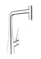 HANSGROHE M71 Dřezová baterie Metris Select s výsuvnou sprškou, chrom 73820000