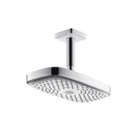 HANSGROHE Raindance Select E Hlavová sprcha 300 2jet s přívodem od stropu 10 cm, EcoSmart, chrom 26608000