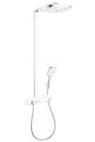 HANSGROHE Raindance Select E Sprchový set Showerpipe 300 s termostatem ShowerTablet Select, 3 proudy, bílá/chrom 27127400