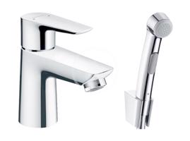 HANSGROHE Talis E Umyvadlová baterie s ruční sprchou Bidette, chrom 71729000