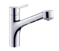 HANSGROHE Talis M52 Dřezová baterie s výsuvnou sprškou, chrom 32841000