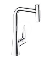 HANSGROHE Talis Select M51 Dřezová baterie M5117-H300 s výsuvnou sprškou, sBOX, chrom 73867000