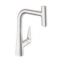 HANSGROHE Talis Select M51 Dřezová baterie s výsuvnou koncovkou, vzhled nerezu 72822800