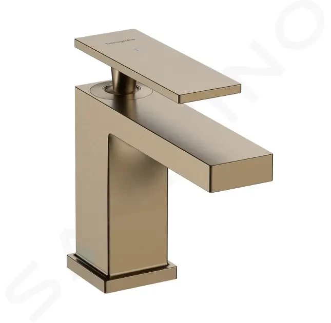 HANSGROHE Tecturis E Umyvadlová baterie s výpustí, CoolStart, EcoSmart, kartáčovaný bronz 73004140