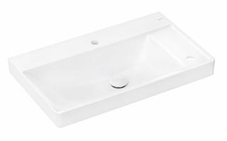 HANSGROHE Xelu Q Umyvadlo 80x48 cm, bez přepadu, 2 otvory pro baterii, SmartClean, bílá 61025450