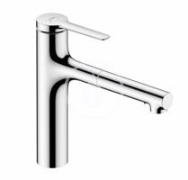 HANSGROHE Zesis M33 Dřezová baterie 160, s výsuvnou sprškou, sBox lite, chrom 74804000