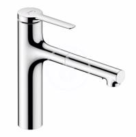 HANSGROHE Zesis M33 Dřezová baterie s výsuvnou sprškou, sBox, chrom 74823000