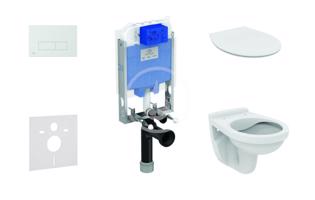 IDEAL STANDARD ProSys Set předstěnové instalace, klozet Alpha se sedátkem, tlačítko Oleas M2, SoftClose, chrom mat ProSys80M SP110