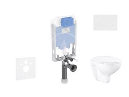 IDEAL STANDARD ProSys Set předstěnové instalace, klozetu a sedátka  Bau Ceramic, tlačítka Oleas M1, Rimless, SoftClose, bílá ProSys80M SP136