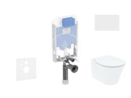 IDEAL STANDARD ProSys Set předstěnové instalace, klozetu a sedátka  Connect Air, tlačítka Oleas M1, Aquablade, SoftClose, bílá ProSys80M SP94