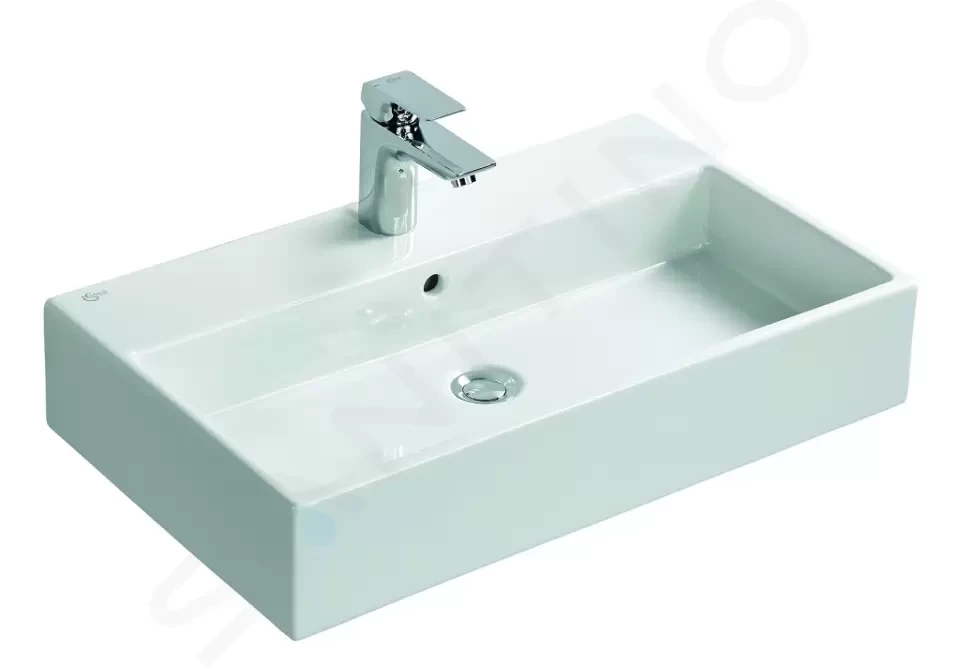 IDEAL STANDARD Strada Umyvadlo 710x420x145 mm, s přepadem, otvor pro baterii, s Ideal Plus, bílá K0782MA