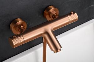 Imex Vanová termostatická Genova baterie s příslušenstvím rose gold mat