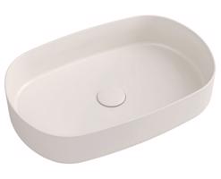 ISVEA INFINITY OVAL keramické umyvadlo na desku, 55x36cm, ivory 10NF65055-2K