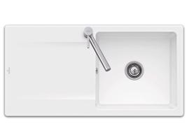 Keramický dřez Villeroy & Boch Siluet 60, 333601RW, Stone White 333601RW