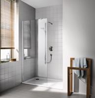 KERMI Cada XS stříbrná lesk Walk-in WALL 1100/2000 čiré sklo s CadaClean CKTWF11020VPK CKTWF11020VPK