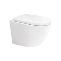 MEREO WC závěsné kapotované, Smart Flush RIMLESS, 490x370x360, keramické, vč. sedátka CSS115SN VSD82T2