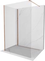 MEXEN/S Kioto Sprchová zástěna WALK-IN 100 x 100 cm, transparent, růžové zlato 800-100-212-60-00-100