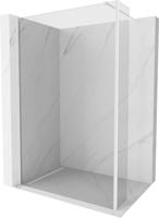 MEXEN/S Kioto Sprchová zástěna WALK-IN 100 x 30 cm, transparent, bílá 800-100-212-20-00-030