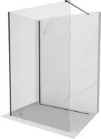 MEXEN/S Kioto Sprchová zástěna WALK-IN 100 x 85 cm, transparent, černá 800-100-212-70-00-085