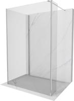 MEXEN/S Kioto Sprchová zástěna WALK-IN 105 x 100 x 30 cm, transparent, chrom 800-105-100-221-01-00-030